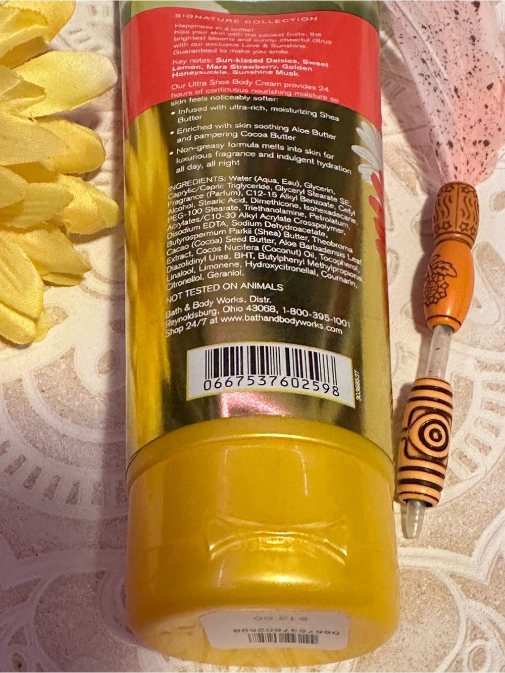 Bath & Body Works Love & Sunshine Hand Cream - Yellow & Red - Picture 5 of 7